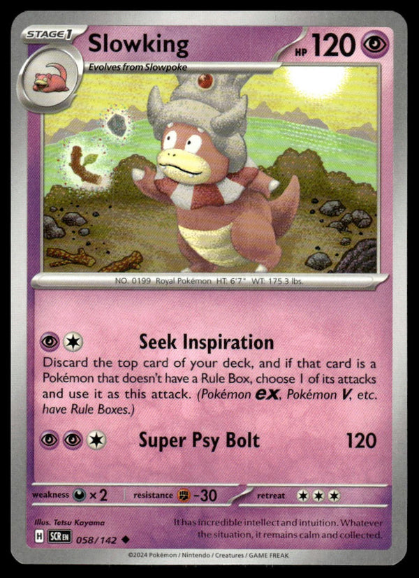 Slowking Uncommon SV07: Stellar Crown 058/142 NM