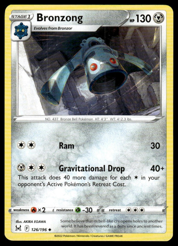 Bronzong Uncommon SWSH11: Lost Origin 126/196 NM