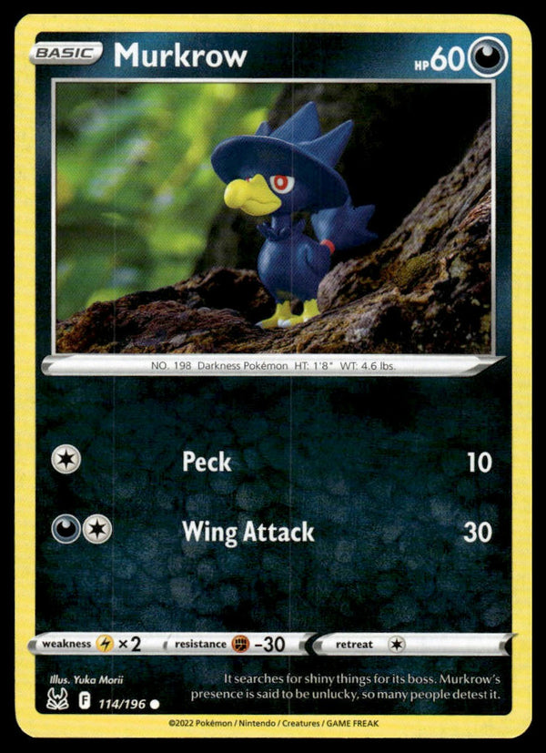 Murkrow Common SWSH11: Lost Origin 114/196 NM