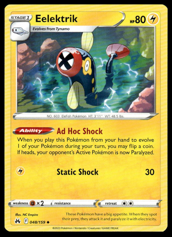 Eelektrik Uncommon SWSH: Crown Zenith 048/159 NM