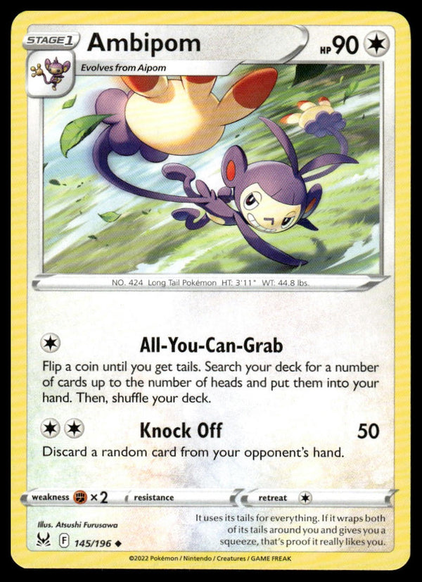 Ambipom Uncommon SWSH11: Lost Origin 145/196 NM