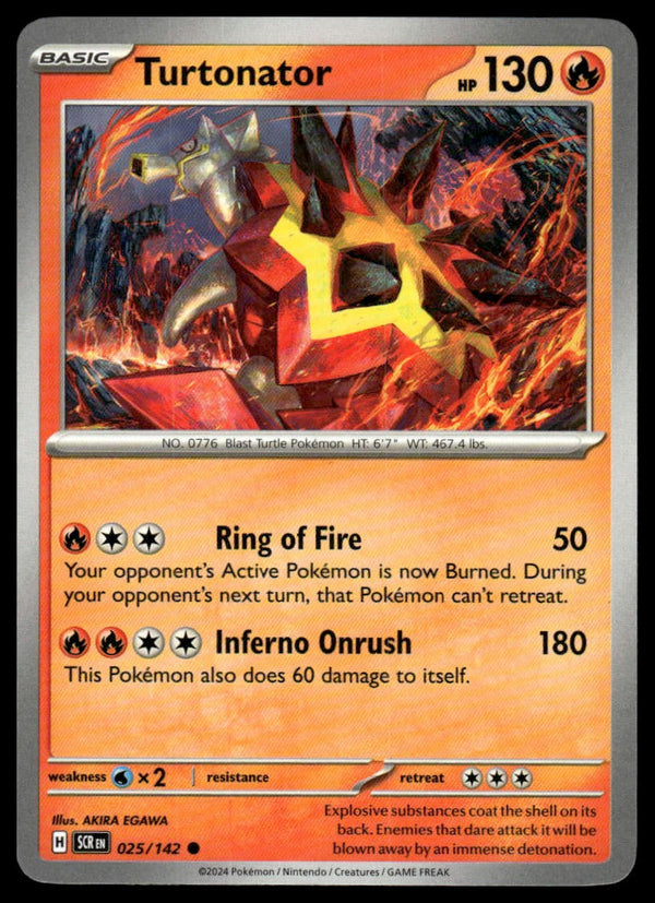 Turtonator Common SV07: Stellar Crown 025/142 NM