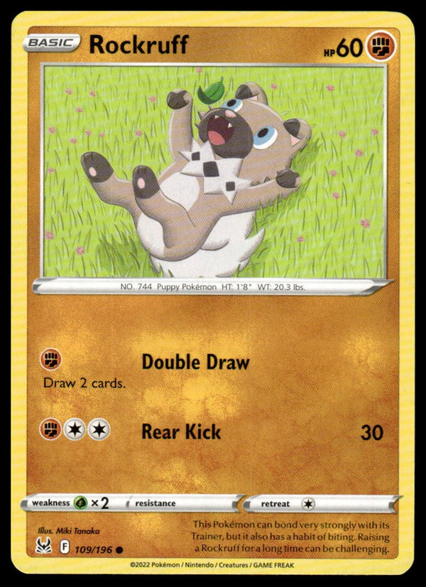 Rockruff Common SWSH11: Lost Origin 109/196 NM