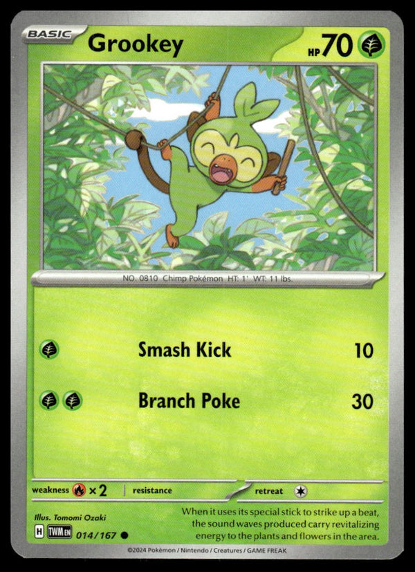 Grookey Common SV06: Twilight Masquerade 014/167 NM