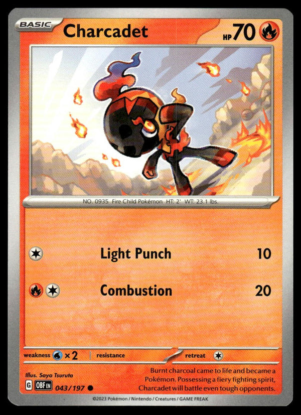 Charcadet Common SV03: Obsidian Flames 043/197 NM