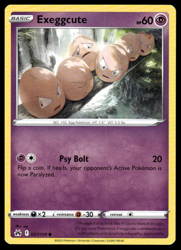 Exeggcute Common SWSH: Crown Zenith 057/159 NM