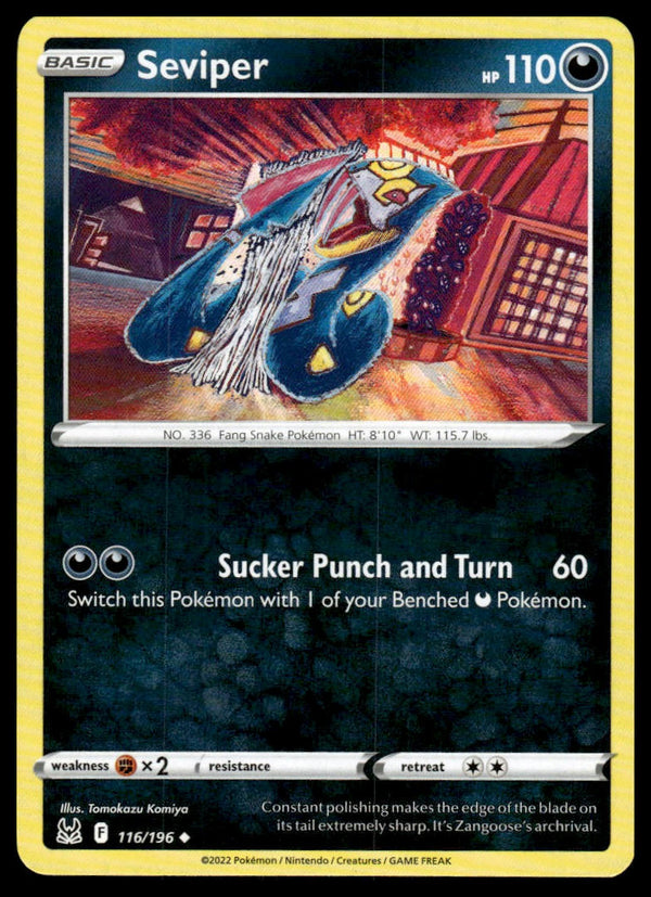 Seviper Uncommon SWSH11: Lost Origin 116/196 NM