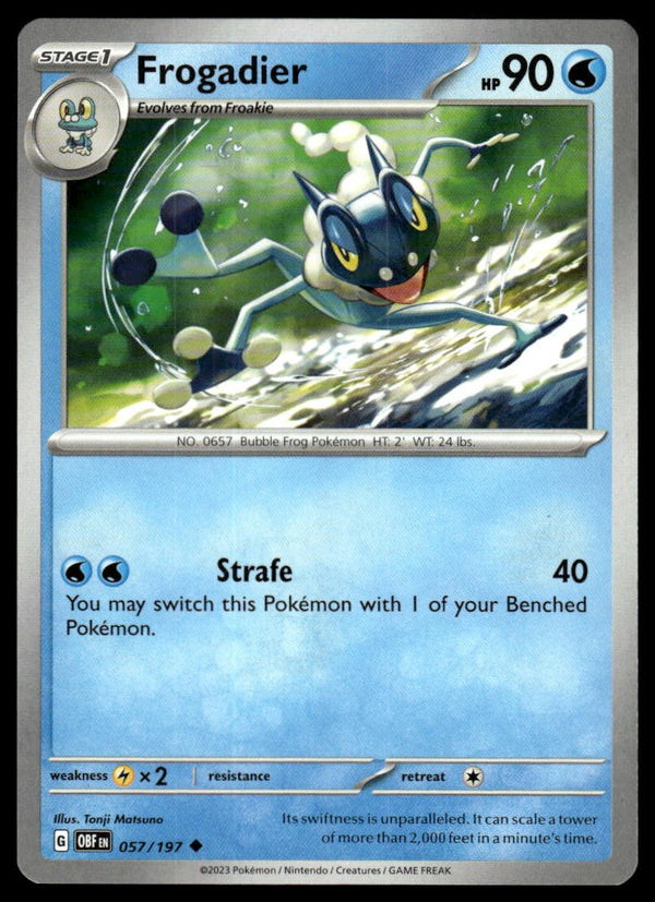 Frogadier Uncommon SV03: Obsidian Flames 057/197 NM