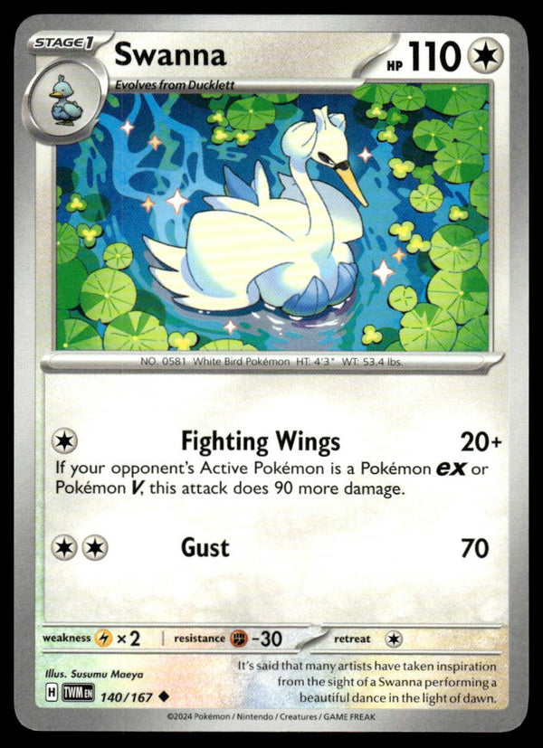 Swanna Uncommon SV06: Twilight Masquerade 140/167 NM