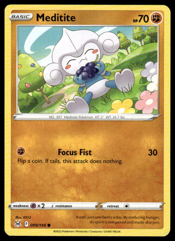 Meditite Common SWSH11: Lost Origin 099/196 NM