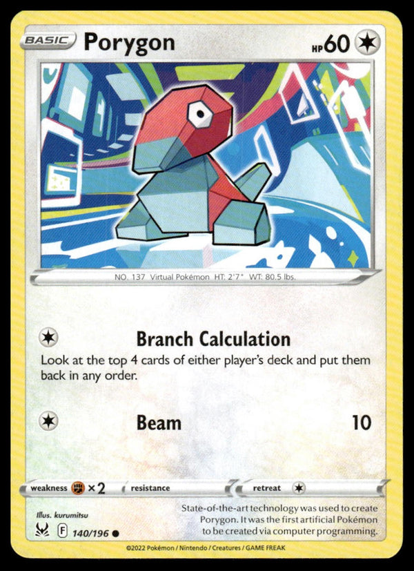 Porygon Common SWSH11: Lost Origin 140/196 NM