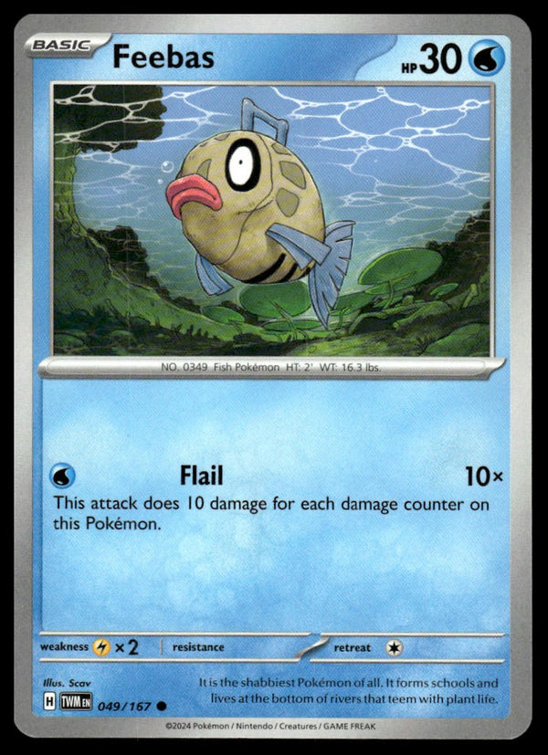 Feebas Common SV06: Twilight Masquerade 049/167 NM