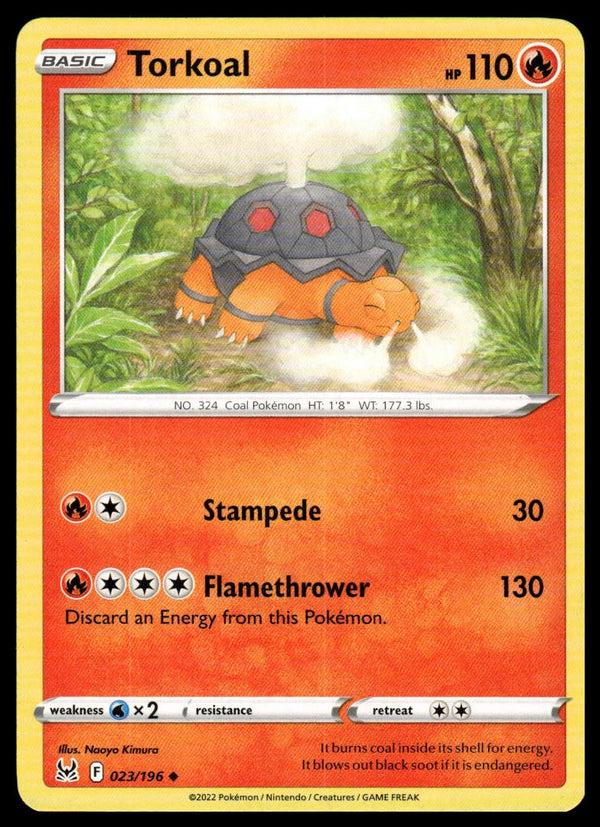 Torkoal Uncommon SWSH11: Lost Origin 023/196 NM