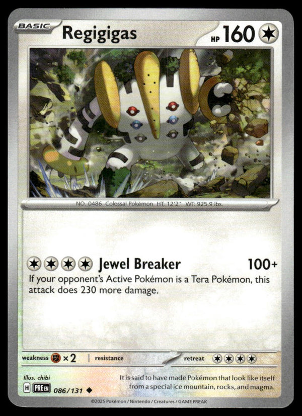 Regigigas Uncommon SV: Prismatic Evolutions 086/131 NM