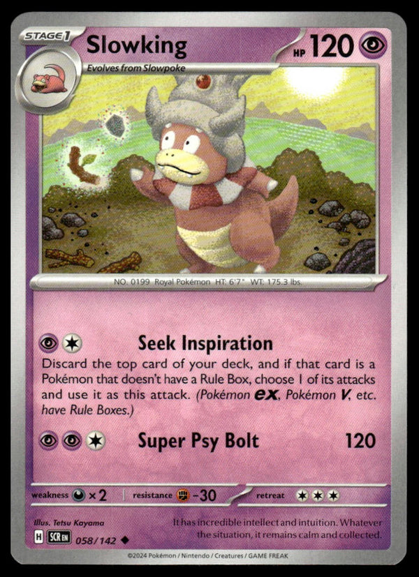 Slowking Uncommon SV07: Stellar Crown 058/142 NM