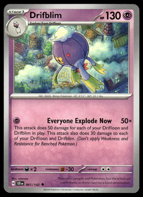 Drifblim Uncommon SV07: Stellar Crown 061/142 NM