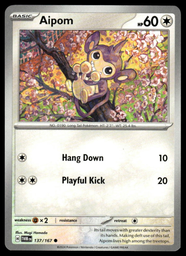 Aipom Common SV06: Twilight Masquerade 137/167 NM