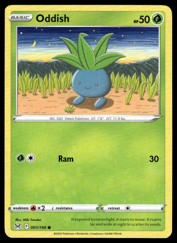 Oddish Common SWSH11: Lost Origin 001/196 NM