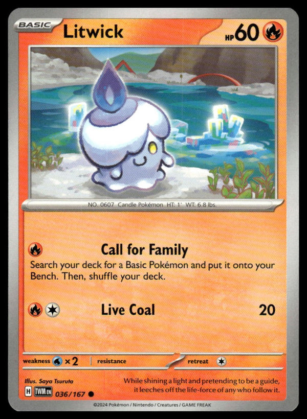 Litwick Common SV06: Twilight Masquerade 036/167 NM