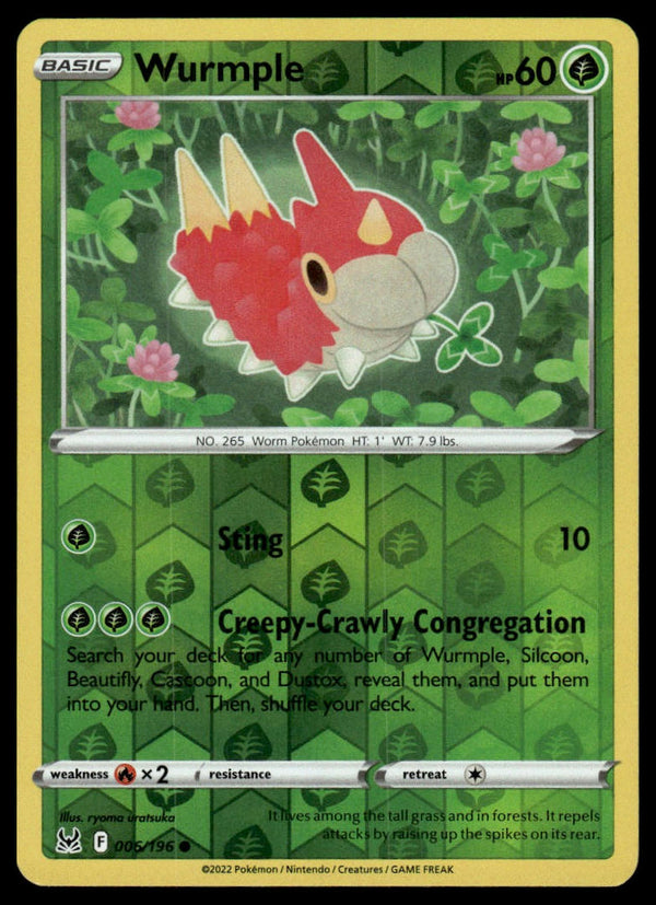 Wurmple Common SWSH11: Lost Origin 006/196 NM