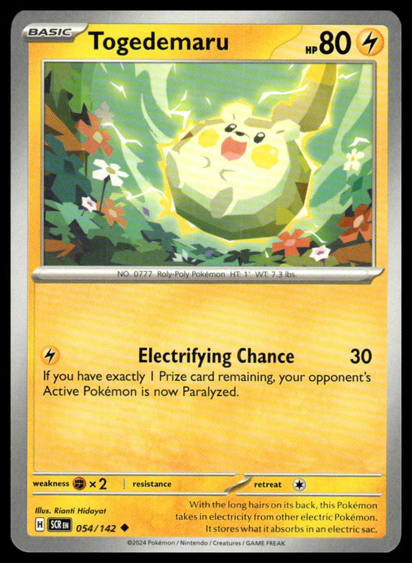 Togedemaru Uncommon SV07: Stellar Crown 054/142 NM