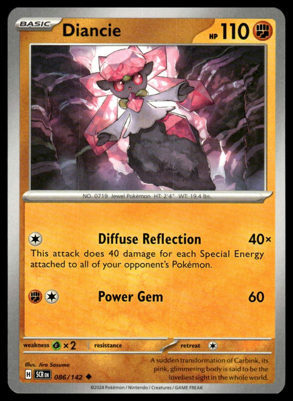 Diancie Uncommon SV07: Stellar Crown 086/142 NM