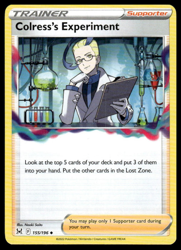 Colress's Experiment Uncommon Prize Pack Series Cards 155/196 NM