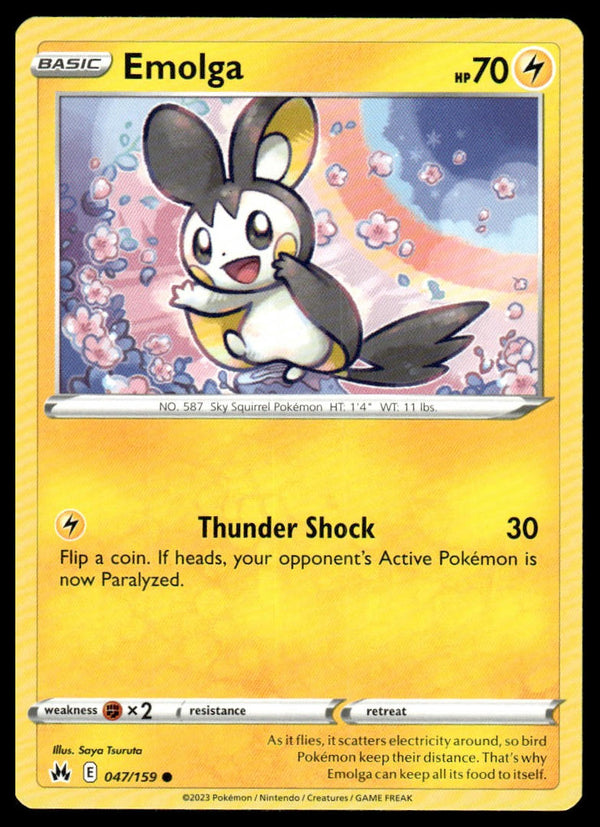 Emolga Common SWSH: Crown Zenith 047/159 NM