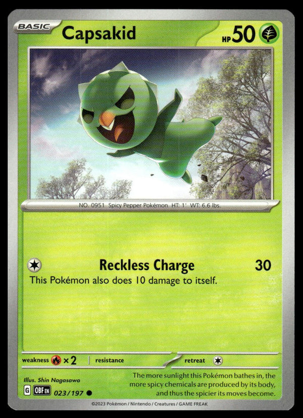 Capsakid Common SV03: Obsidian Flames 023/197 NM