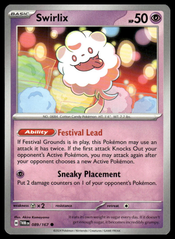 Swirlix Common SV06: Twilight Masquerade 089/167 NM
