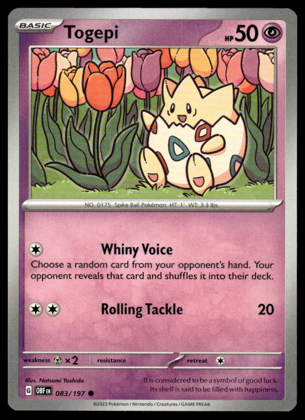 Togepi Common SV03: Obsidian Flames 083/197 NM