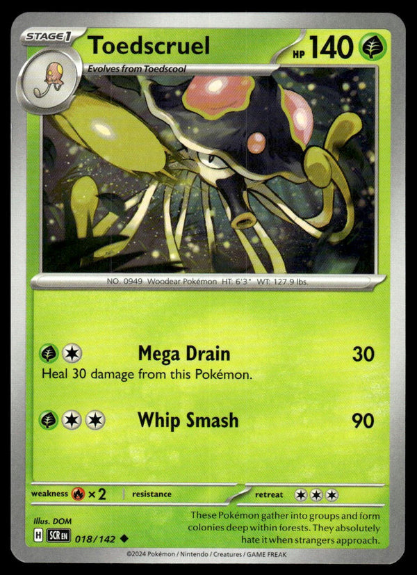 Toedscruel Uncommon SV07: Stellar Crown 018/142 NM