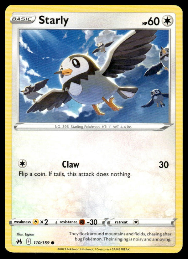 Starly Common SWSH: Crown Zenith 110/159 NM