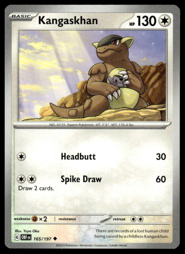 Kangaskhan Uncommon SV03: Obsidian Flames 165/197 NM