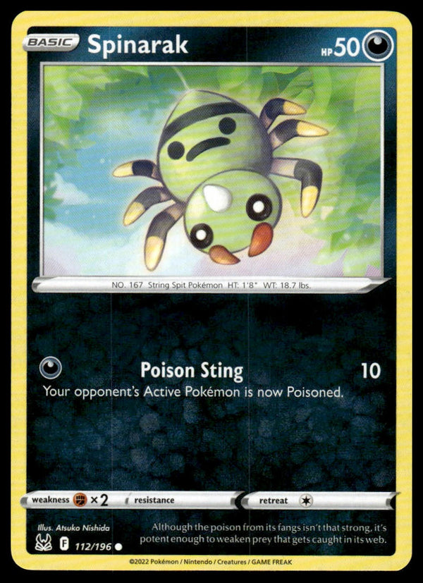 Spinarak Common SWSH11: Lost Origin 112/196 NM