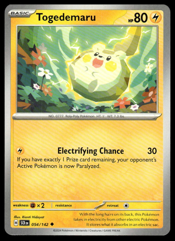 Togedemaru Uncommon SV07: Stellar Crown 054/142 NM