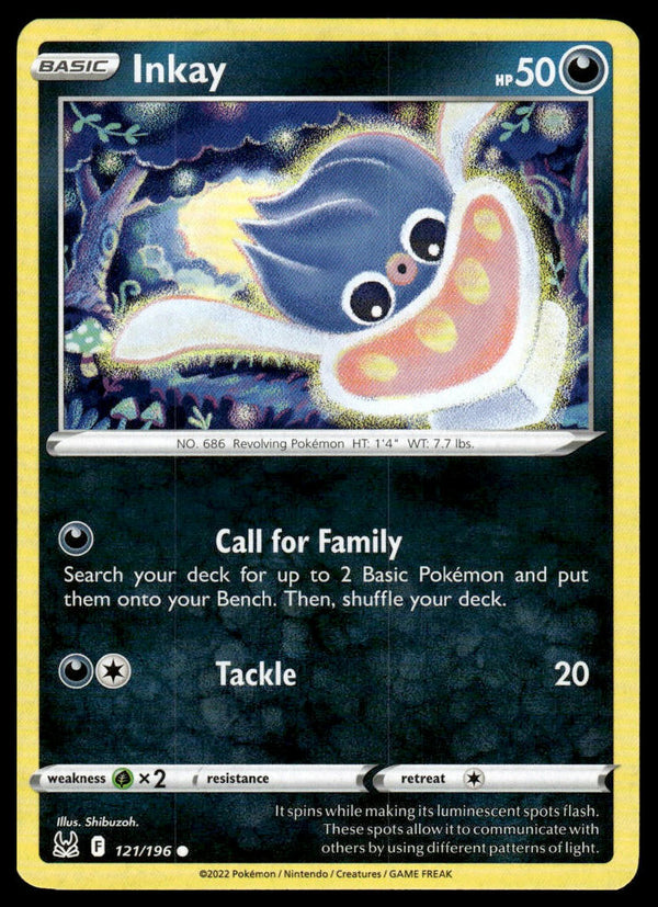 Inkay (121) Common SWSH11: Lost Origin 121/196 NM